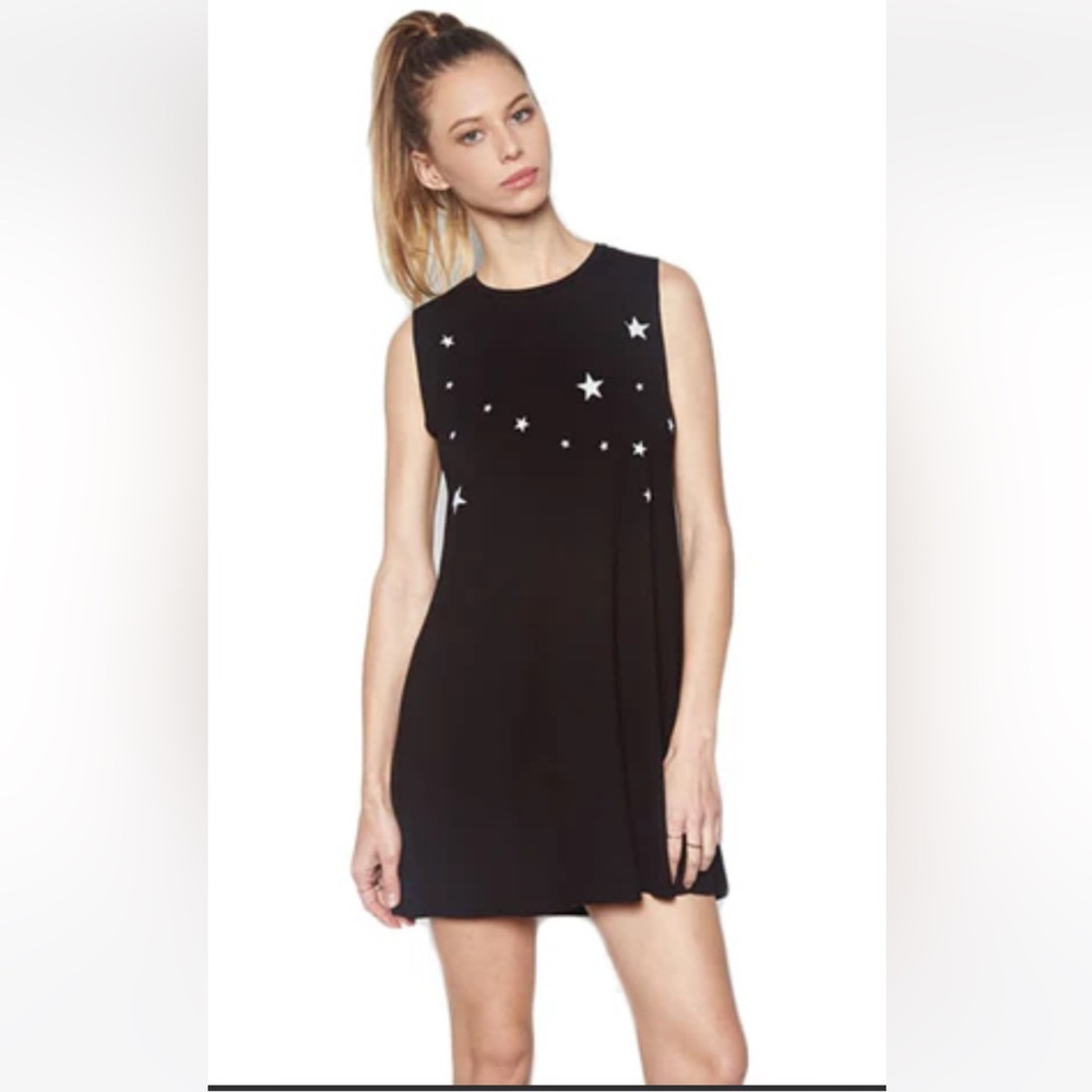 Michael Lauren Gilly Dress w/Stars in Black NWT